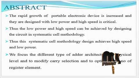 Energy and Area Efficient Three-Input XOR/XNORs | Final Year Projects 2015 - 2016