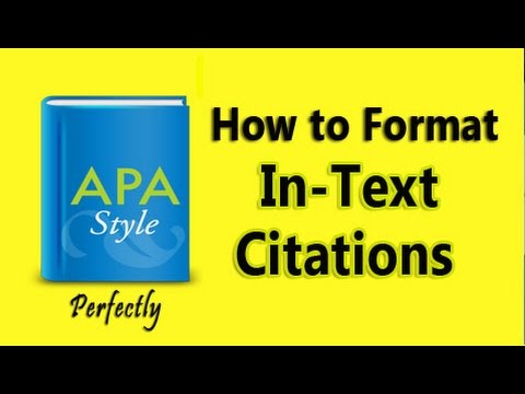 Vidéo: Citation dans le texte pour un manuscrit non publié apa ?