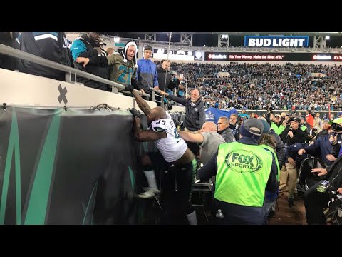 quinton jefferson fights jacksonville jaguar fans 2017 youtube