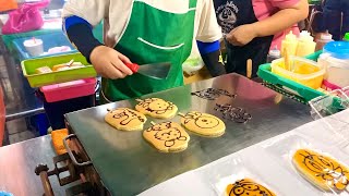 Amazing Free Hand Pancake 🥞 Artist - Thailand Street Food #howitsmade