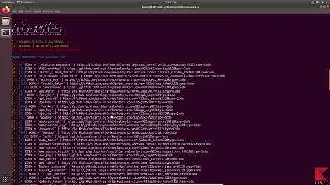 GitDorker : Automating GitDork