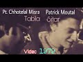 Legendary tabla maestro pandit chhotelal misra with mr patrick moutal  sitar  1979