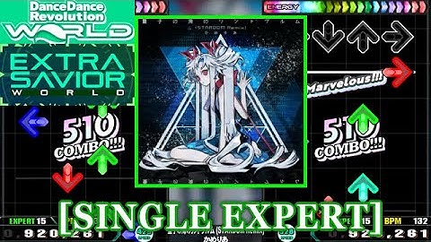 【DDR WORLD】 量子の海のリントヴルム (STARDOM Remix) / かめりあ [SINGLE EXPERT] 譜面確認+Clap