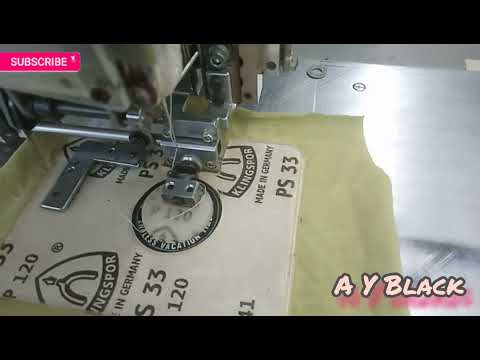 Round label sewing by Brother bas-311H.