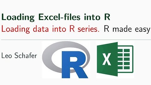 Loading an excel-file into R | Loading data into R series | R made easy