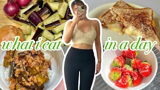 WHAT I EAT IN A DAY: realistic, balanced, simple meals! *calorie deficit*