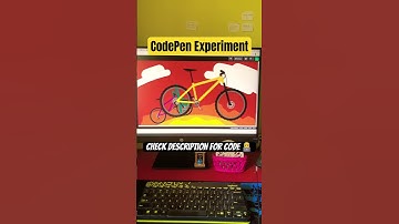 Bike 🚴 CodePen Experiment | HTML CSS #tutorials #coding #webdevelopment #css #codepen #shorts