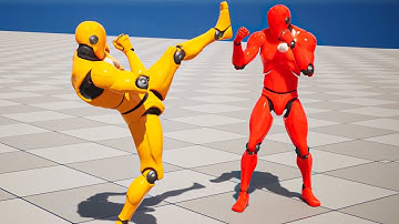 UE Fighting Game From Scratch.  ATTACKS & COMBOS (Tutorial #7)