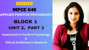 #MPCE 046 , BLOCK 1, UNIT 2, PART 3 #ignouuniversity