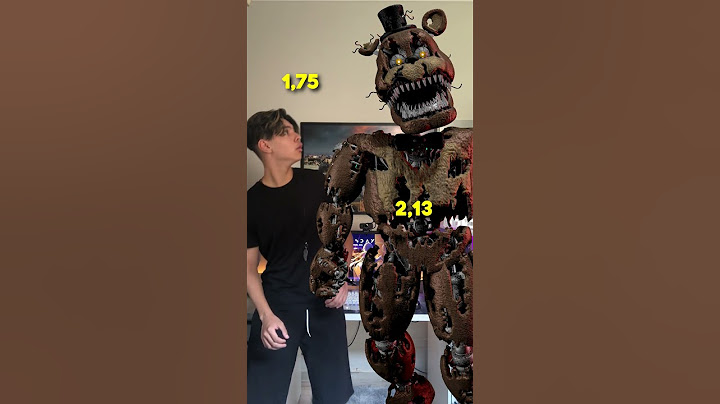 Minha ALTURA comparado aos FREDDY'S de FNAF!