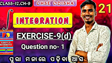 EXERCISE-9(d)||Question no- 1||Chapter-9|Class-12|chse odisha|L-21|by bachan sir