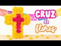 Cruz forrada de flores ⏐ Decoración para Día de Muertos