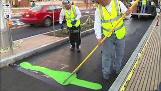 Color-Safe® MMA - Manual Application - Green Bike Lane Marking