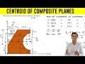 How to find Centroid of an Composite Plane | Problem 6 |