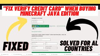 Fix Veirfy Credit Card When Buying Minecraft Java Edition-  2021(Solved) screenshot 5