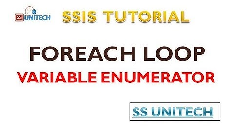 Foreach Loop Variable Enumerator in ssis | ssis interview |ssis tutorial Part 48