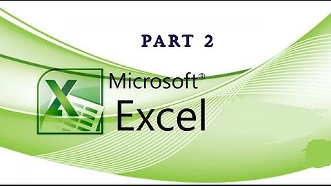 Microsoft Excel 2007 Video Tutorial in Urdu/Hindi Part 2