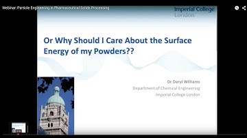 Webinar: Particle Engineering in Pharmaceutical Solids Processing