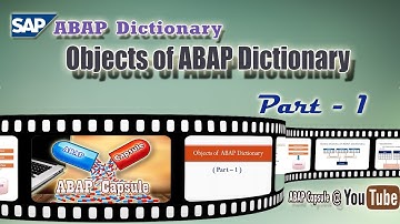 Objects of ABAP Dictionary