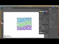 Retro wavy text design tutorial adobe illustrator how to zindee