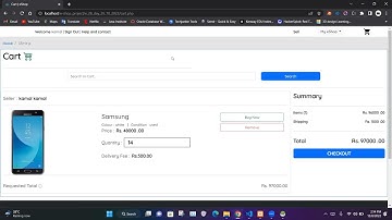 Video 26 :- Program the cart page including product adding and viewing process.