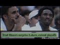The wild comeback finish to the 2000 Lakers-Blazers playoff series deserves a deep rewind