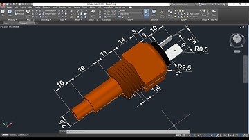 AutoCAD 3D, how to drawing temperature sensor