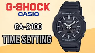 How To Setting TIME G-SHOCK GA-2100 or GA-2110 Modules 5611 Watch