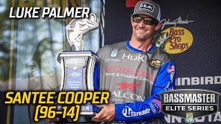 Luke Palmer wins Bassmaster Elite at Santee Cooper Lakes with 96 pounds, 14 ounces