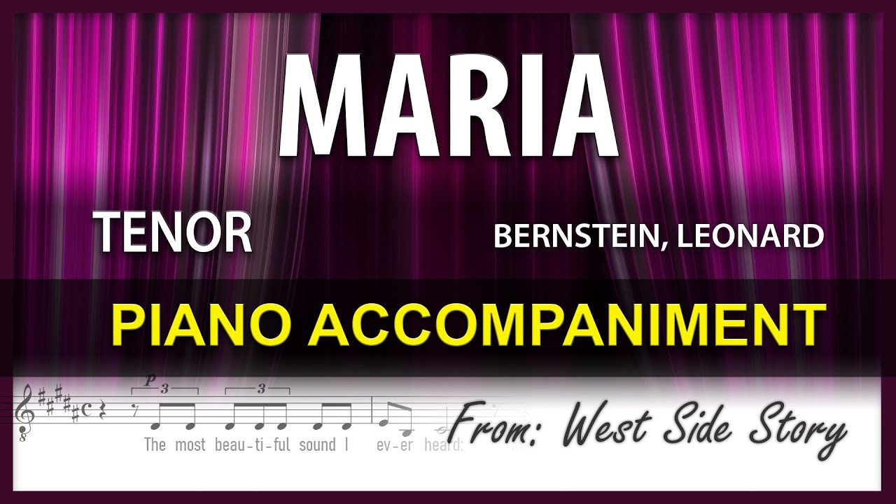 Maria West Side Story Karaoke Tenor Maria West Side Story Karaoke Tenor
