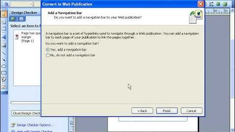 Publisher 2003 Tutorial Converting a Publication to a Web Page Microsoft Training Lesson 10.1