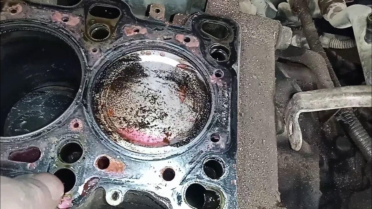 кия спектра, пробило прокладку ГБЦ - YouTube