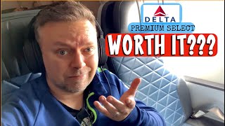 Delta's PREMIUM ECONOMY - WORTH IT? Honest Review of this mix of Business Class and Economy Service