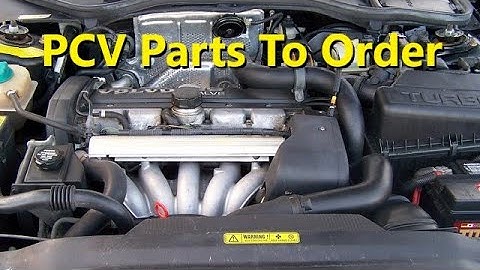 The parts I usually order to service the PCV system on a P80 Volvo, 1994 to 1998 turbo cars - QT