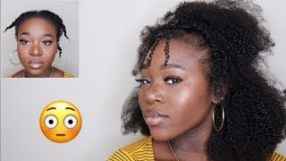 So I tried natural hair clip ins in my 4C hair for the first time...| BetterLength hair