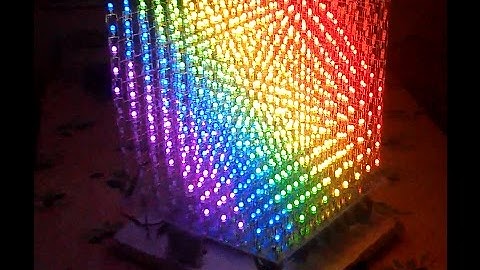 10x10x10 3D RGB LED CUBE (part3) ** How does it work? **