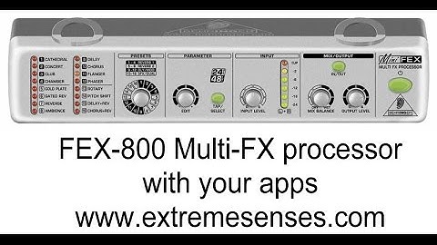 FEX-800 Multi-fx processor + paranormal apps - eXtremeSenses
