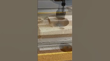 Milling inner thread in wood on the CNC  #cnc #woodworking #cnclife