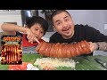 CRISPY LECHON BELLY MUKBANG