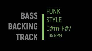 Video thumbnail of "Bass Backing Track Funk Style Pista para Bajo"
