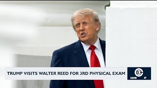 Trump visits Walter Reed for third physical exam