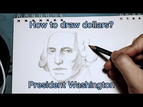 How to draw a president/Dollar/็ฎๅ็็ด ๆ - YouTube