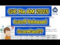 GIC Re AM 2025 Cutoff Released l #aptitudecorner #gicre #gicre