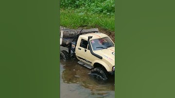 Rc Toyota Hilux crossing water I Wpl C14 #shorts #automobile #radiocontrol #rctrucks4x4 #rccrawler