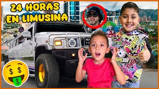 24 HORAS EN LA LIMUSINA DE RICKY LIMON | UN PAYASO NOS ESPIA | Family Juega