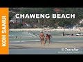 CHAWENG BEACH in Koh Samui - Walking Tour on the Beach - Views of Restaurants, Bars & Hotels