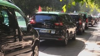 Taxistas portugueses, en huelga contra las plataformas VTC