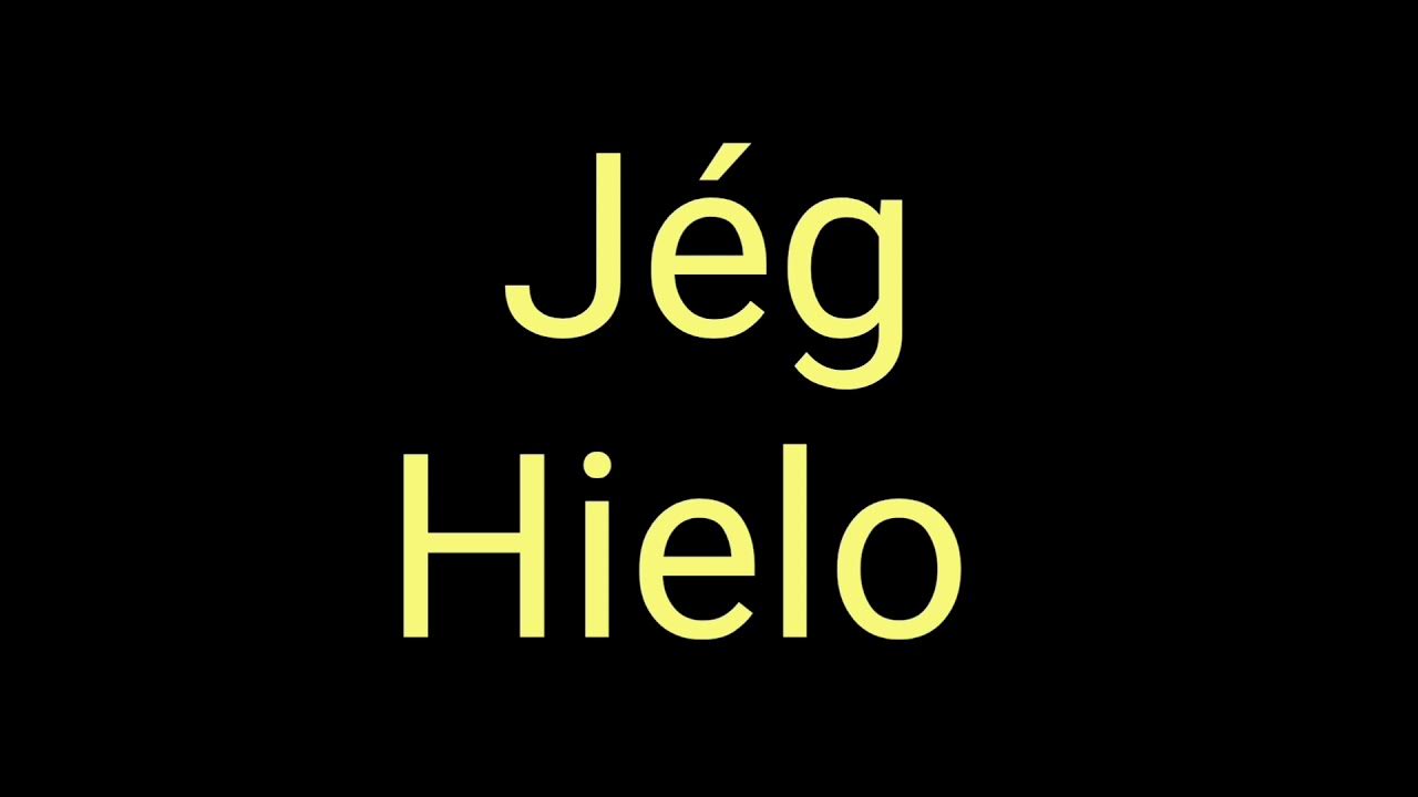 A jég spanyolul (the ice in Spanish) YouTube