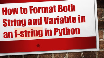 How to Format Both String and Variable in an f-string in Python