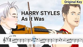 Harry Styles - As It Was Violin Sheet